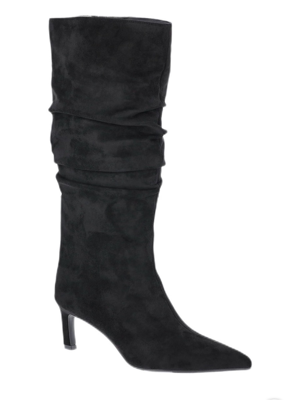 NEW Time and True Slouch Boot Pointed Toe/kitten heel memory foam comfort/11